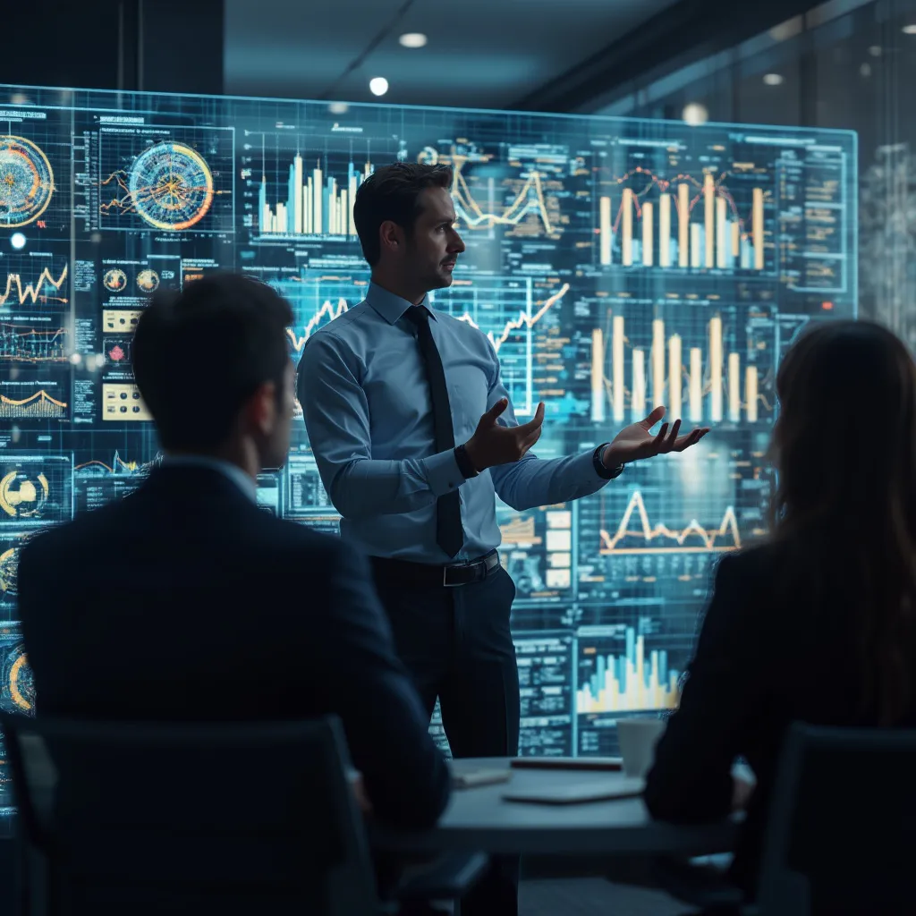 Sesión de estrategia futurista